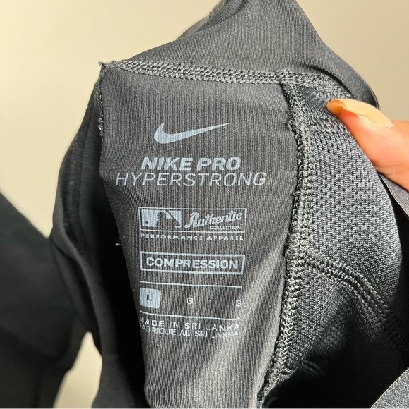 Nike Pro MLB Men Leggings Shorts Hyperstrong Compression Black Large Football - Picture 4 of 6